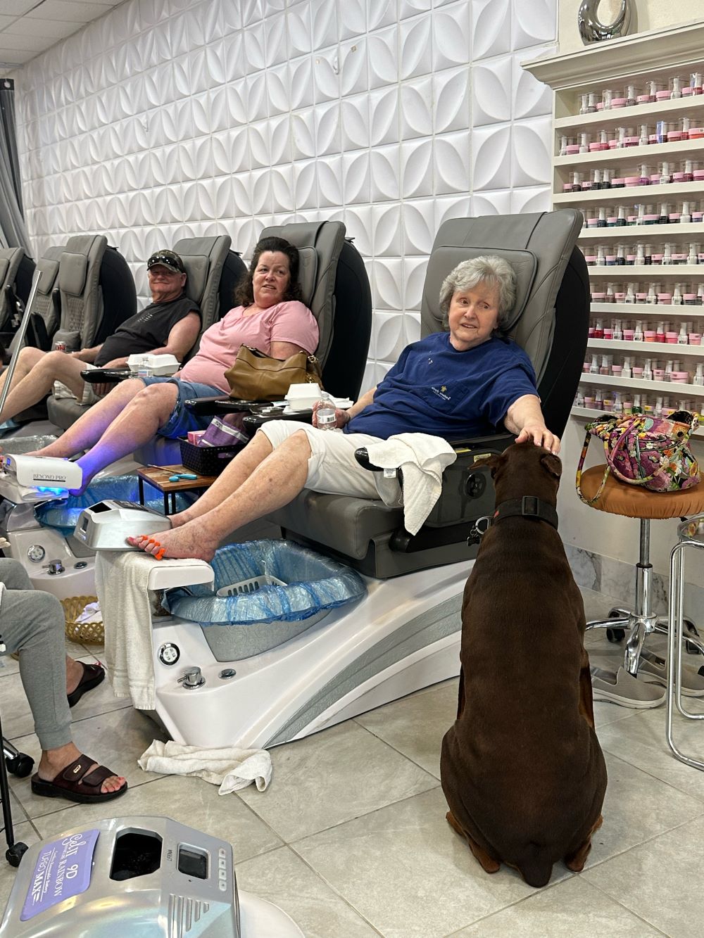 Pedicure time at Dream Nails salon in Cumming GA 30041